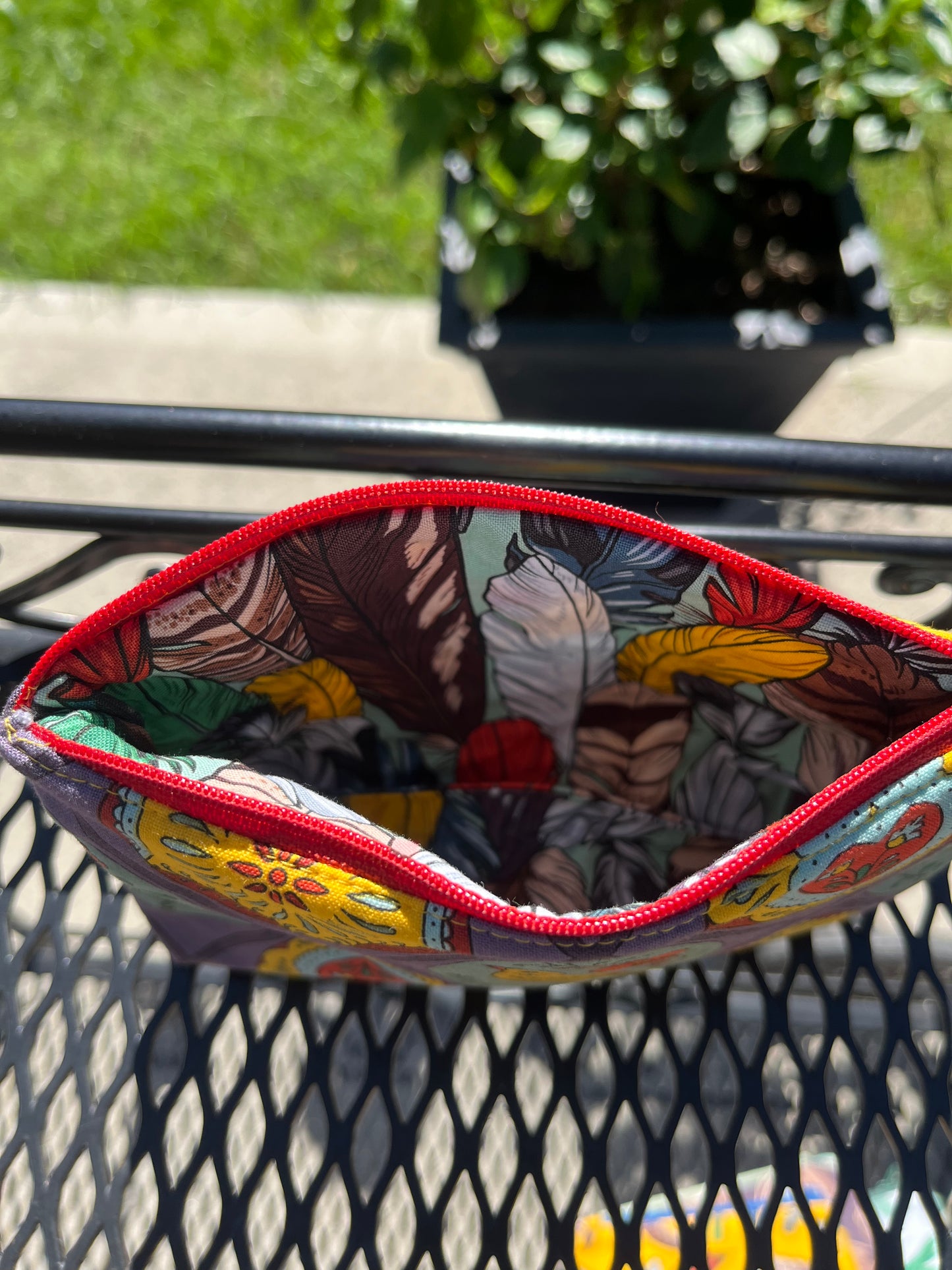 Ray Hauer Grey Bag Yellow Bird Birds of a Feather Bag