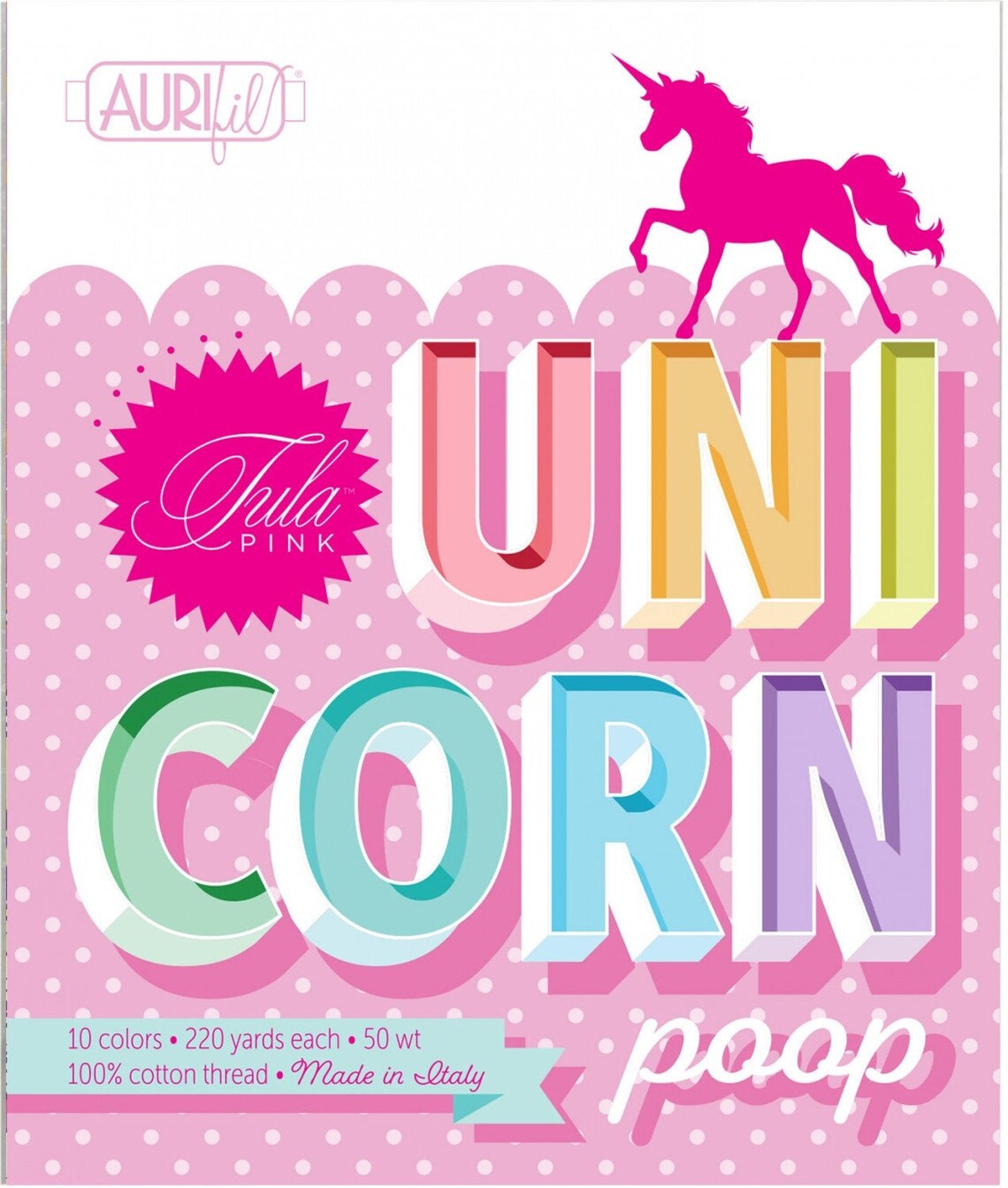 Aurifil Thread - Unicorn Poop - Tula Pink